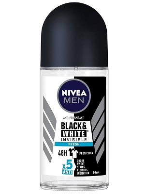 رول ضد تعریق Nivea مدل Black & White Invisible Fresh