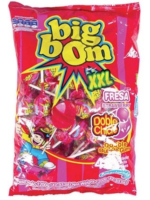 آبنبات چوبی Big Bom مدل Strawberry 