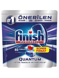 قرص ماشین ظرفشویی Finish مدل Quantum بسته 80 عددی
