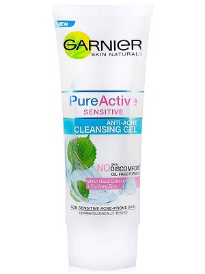 ژل پاک کننده Garnier مدل Pure Active Sensitive