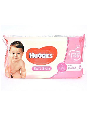 دستمال مرطوب کودک Huggies مدل Soft Skin