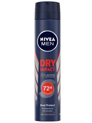 اسپری بدن Nivea مدل Dry Impact حجم 200 میلی لیتر